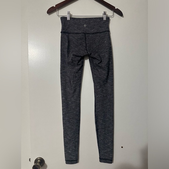 Lululemon Wunder Under Pant Coco Pique Black Size 4 - Picture 7 of 9